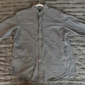 Men’s Ralph Lauren Navy Checkered Button Down Shirt